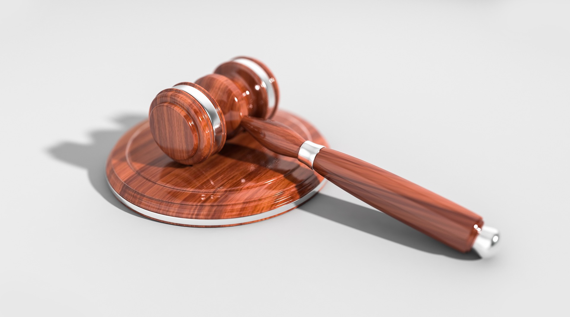 Legal document and gavel